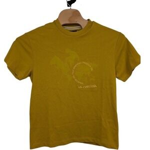 La Martina Buenos Aires Graphic Logo T Shirt Relaxed‎ Fit Mustard Yellow Men's S